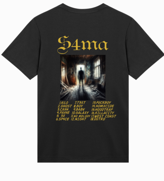 Tee-shirt S4ma Noir Femme