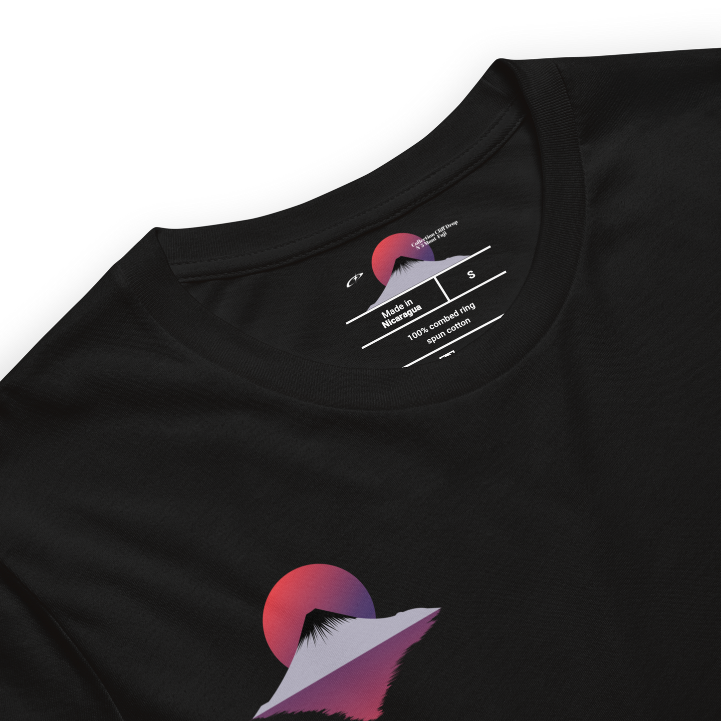 T-shirt Mont Fuji Noir